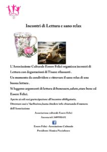 Incontri di Lettura e sano relax